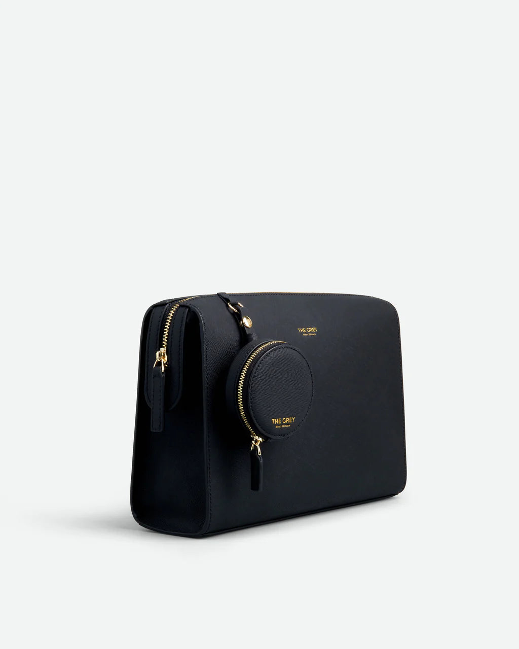 TROUSSE DE TOILETTE EN CUIR SAFFIANO - NOIR